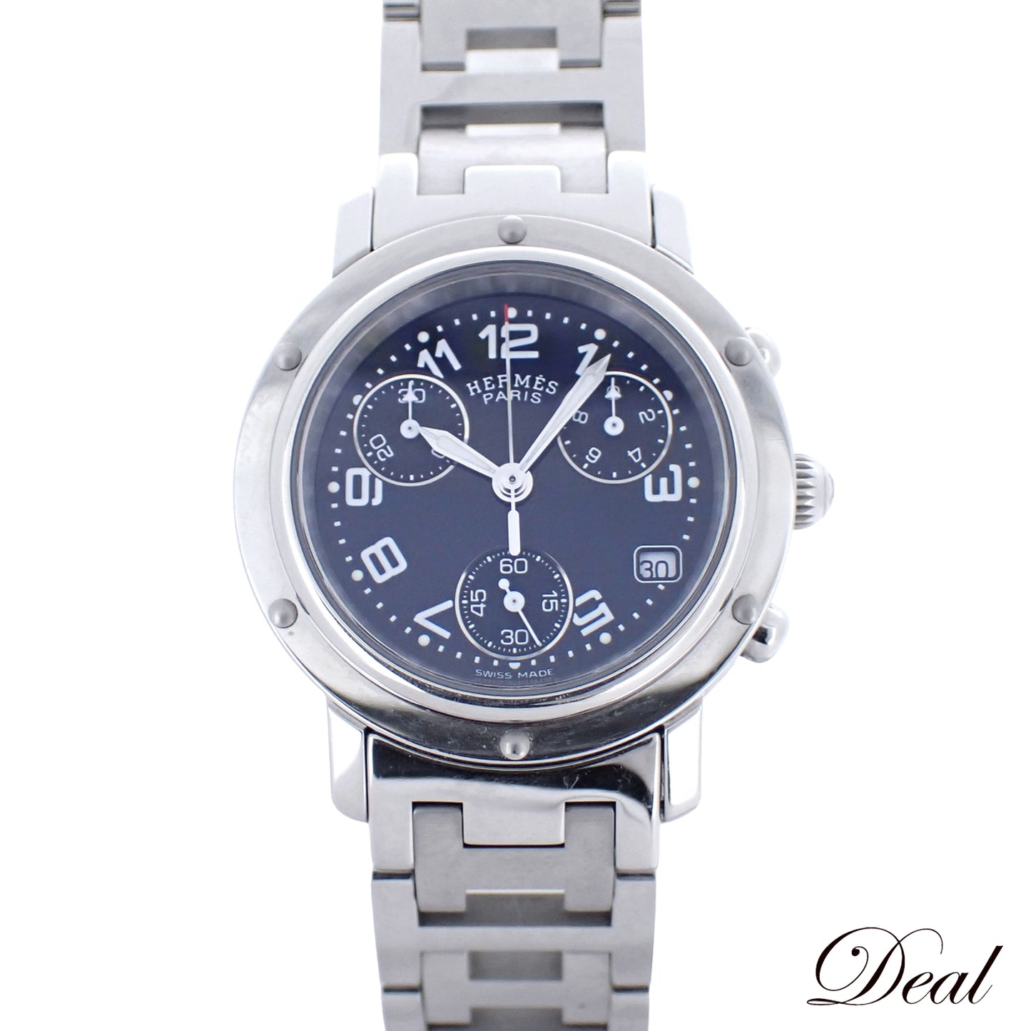 HERMES エルメス クリッパー クロノグラフ CL1.310 ボーイズ レディース 腕時計