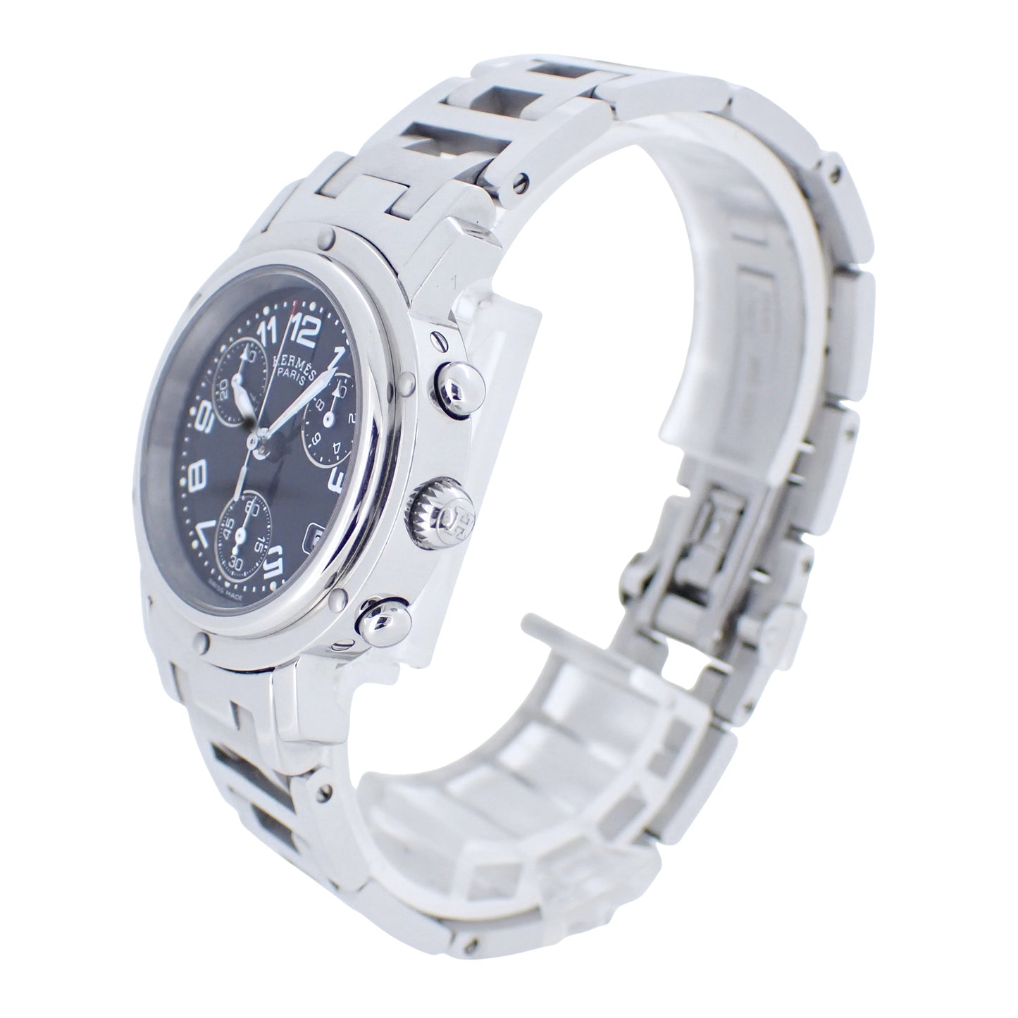 HERMES エルメス クリッパー クロノグラフ CL1.310 ボーイズ レディース 腕時計