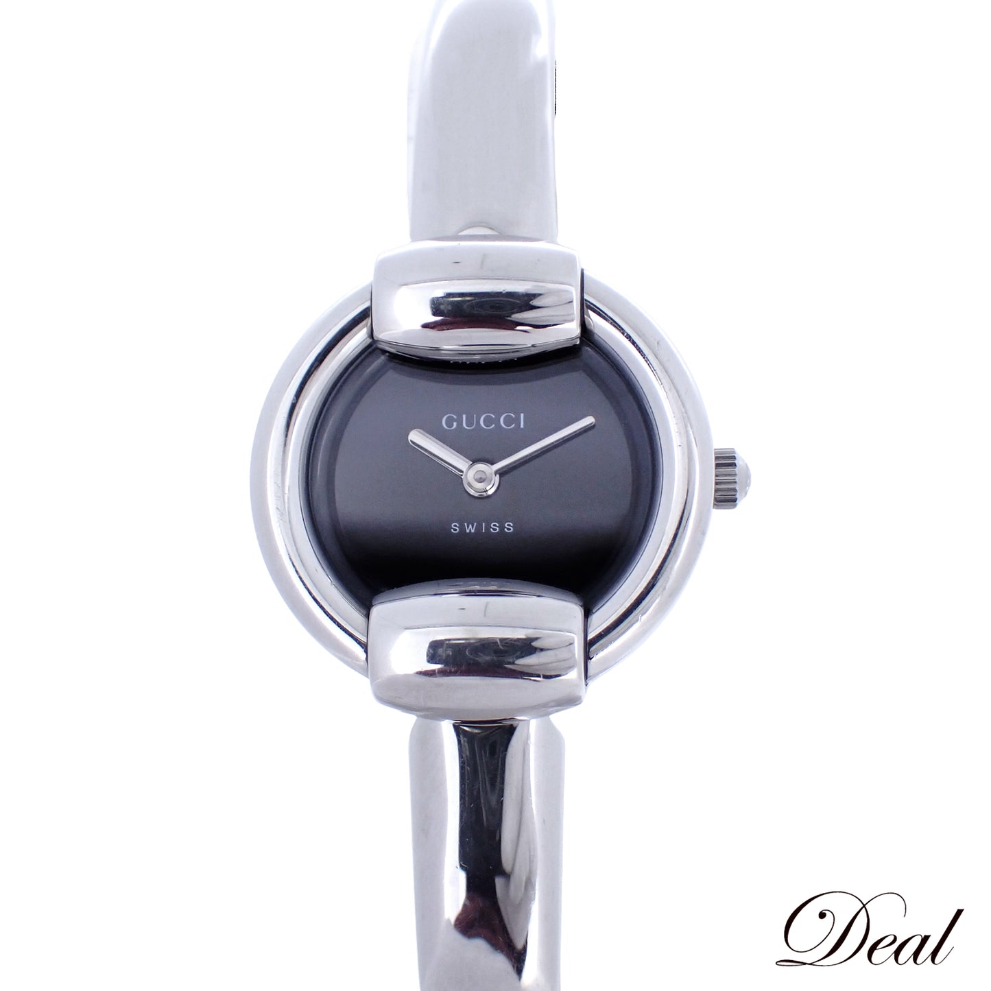 GUCCI グッチ バングルウォッチ 1400L ブラック クォーツ レディース 腕時計