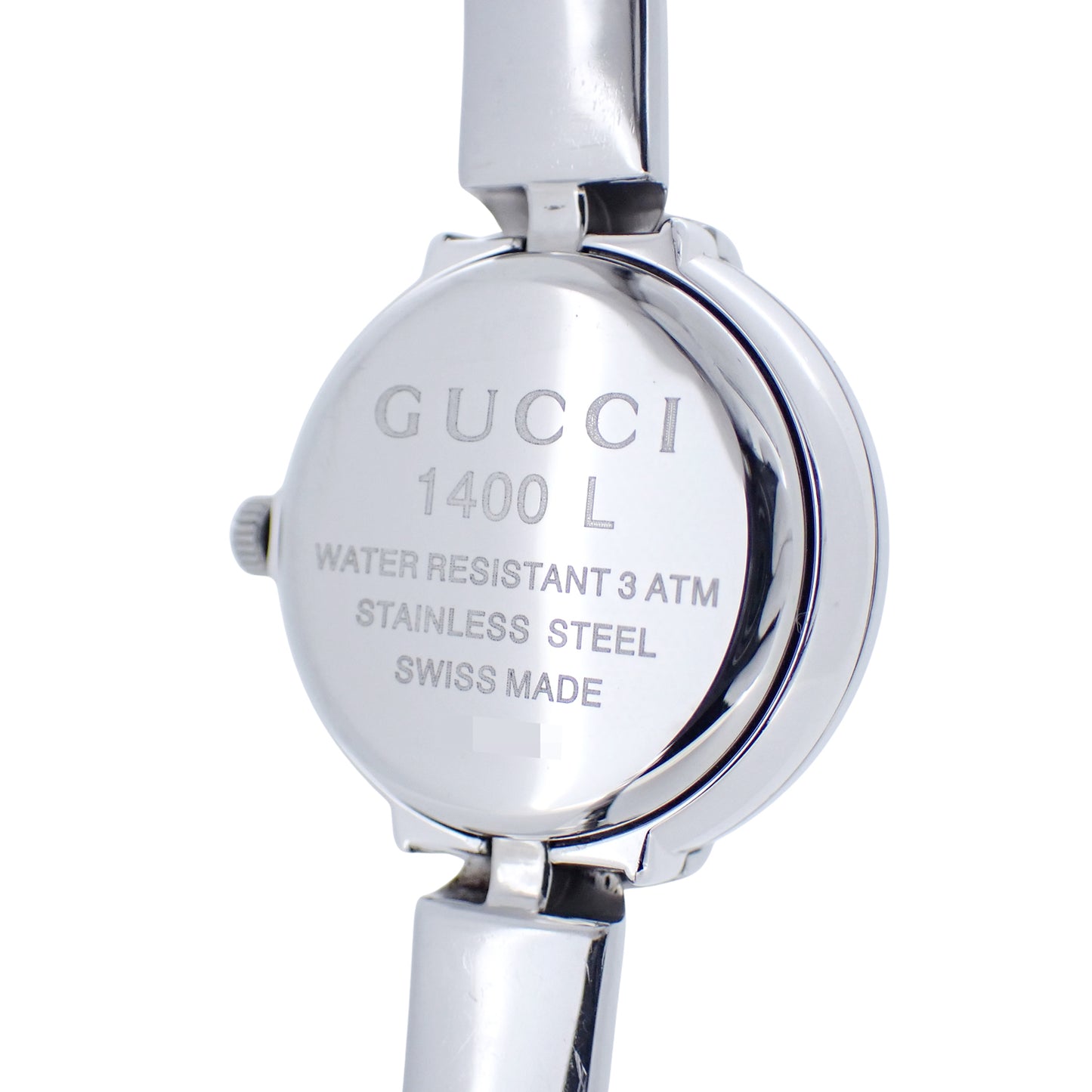 GUCCI グッチ バングルウォッチ 1400L ブラック クォーツ レディース 腕時計