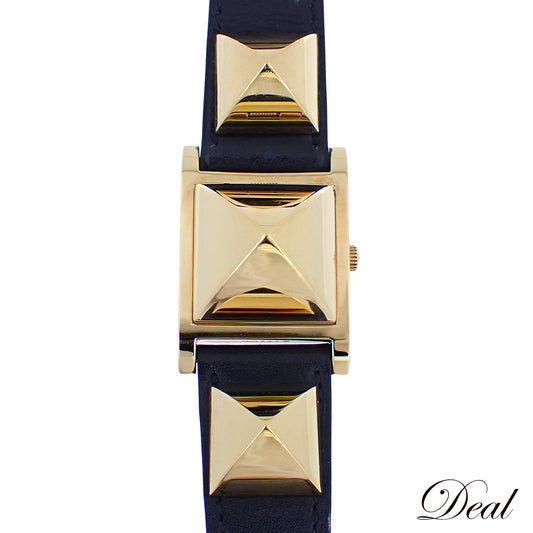 HERMES エルメス メドール ME1.201 ホワイト文字盤 レディース 腕時計