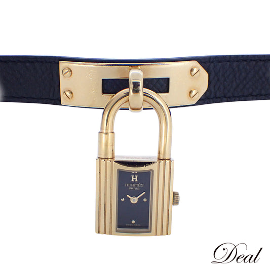 HERMES エルメス ケリーウォッチ ブラック文字盤 レディース 腕時計