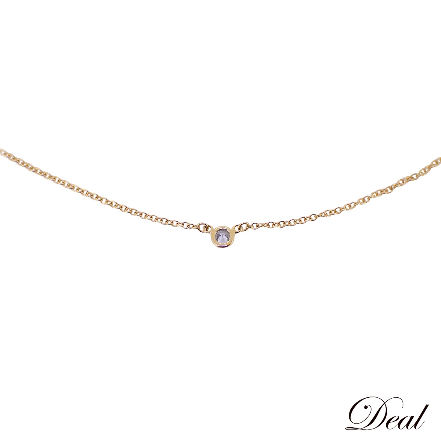 TIFFANY&Co. ティファニー バイザヤード K18YG 1Pダイヤ 1.7g ゴールド レディース ネックレス