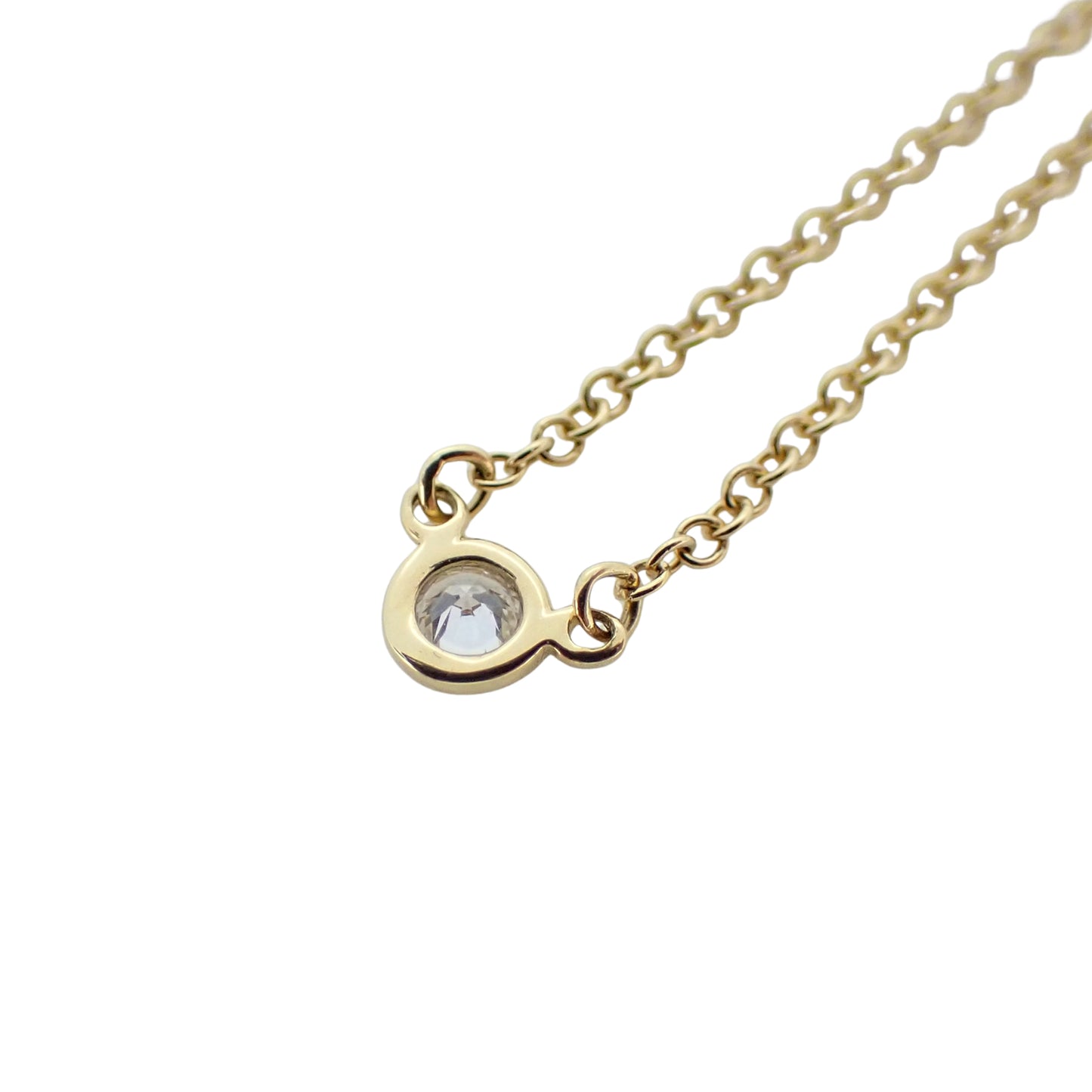 TIFFANY&Co. ティファニー バイザヤード K18YG 1Pダイヤ 1.7g ゴールド レディース ネックレス