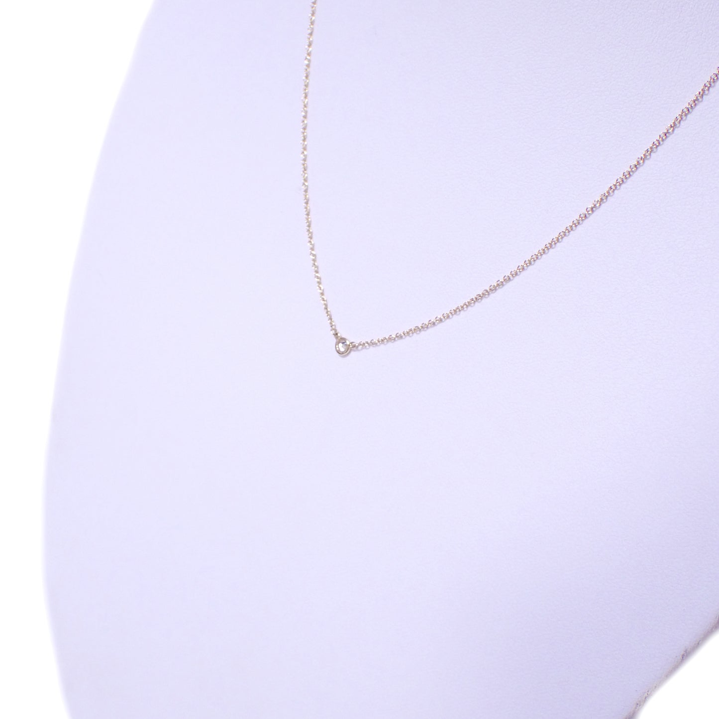 TIFFANY&Co. ティファニー バイザヤード K18YG 1Pダイヤ ゴールド レディース ネックレス
