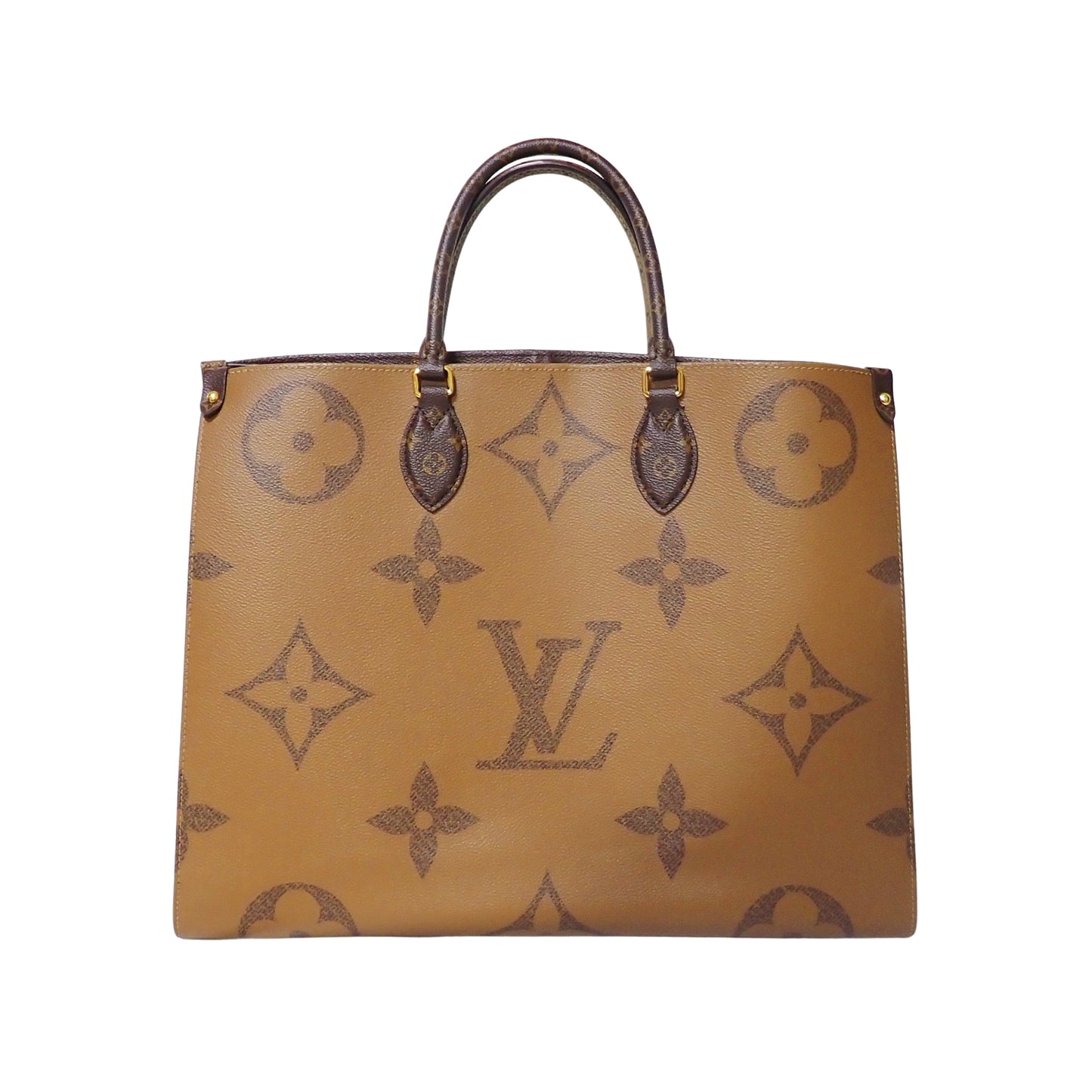 未使用 展示品 LOUIS VUITTON ルイ・ヴィトン オンザゴー GM M45320 モノグラム ジャイアント リバース ブラウン レディース ハンドバッグ
LV