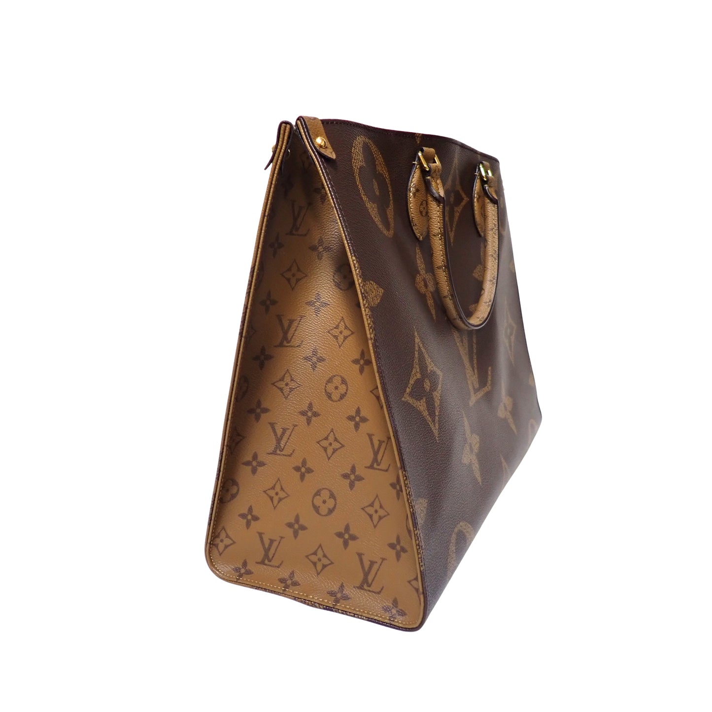 未使用 展示品 LOUIS VUITTON ルイ・ヴィトン オンザゴー GM M45320 モノグラム ジャイアント リバース ブラウン レディース ハンドバッグ
LV