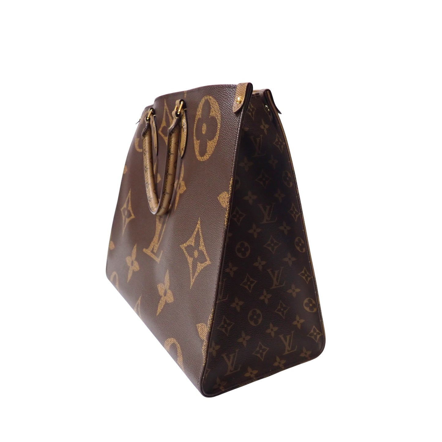 未使用 展示品 LOUIS VUITTON ルイ・ヴィトン オンザゴー GM M45320 モノグラム ジャイアント リバース ブラウン レディース ハンドバッグ
LV