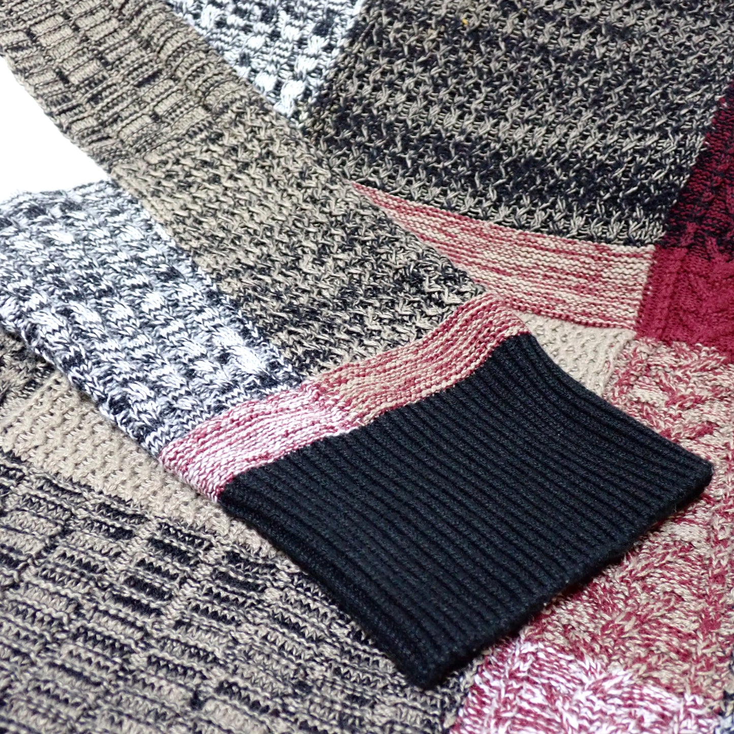 BLACK LABEL ブラックレーベル テクスチャーミックス クレストブリッジ チェック セーター マルチカラー メンズ ニット