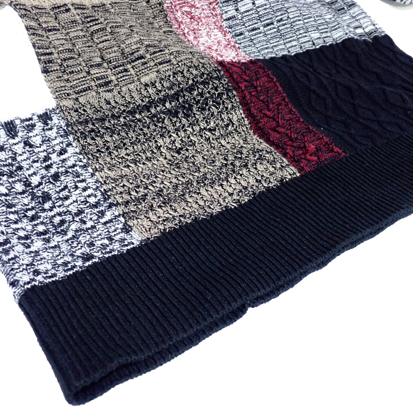 BLACK LABEL ブラックレーベル テクスチャーミックス クレストブリッジ チェック セーター マルチカラー メンズ ニット