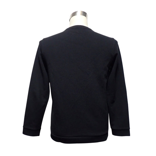 BLACK LABEL ブラックレーベル クレストブリッジ パッチワーク トレーナー ブラック スウェット