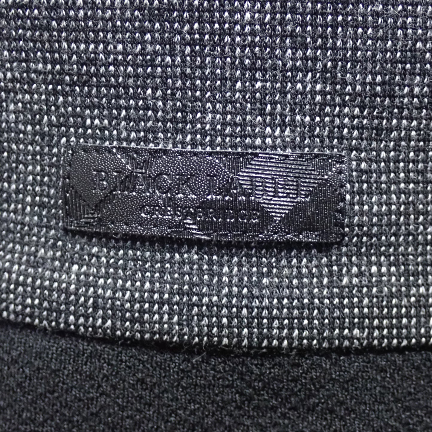 BLACK LABEL ブラックレーベル クレストブリッジ パッチワーク トレーナー ブラック スウェット