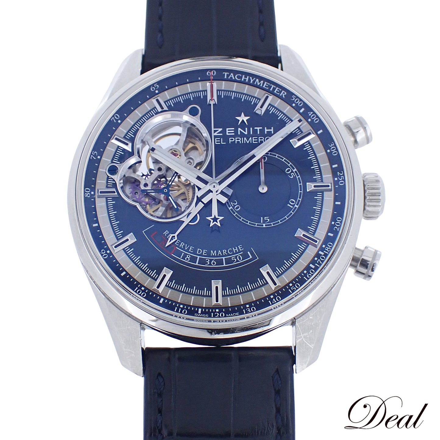 世界限定1975本 ZENITH ゼニス エル・プリメロ クロノマスター オープン パワーリザーブ シャルル・ベルモ 03.2085.4021 メンズ 腕時計