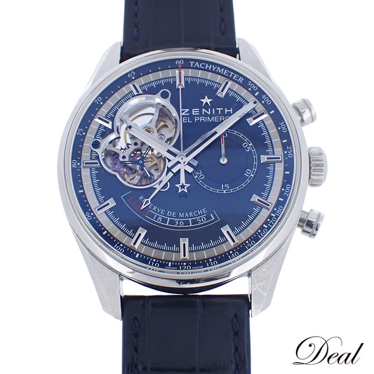 世界限定1975本 ZENITH ゼニス エル・プリメロ クロノマスター オープン パワーリザーブ シャルル・ベルモ 03.2085.4021 メンズ 腕時計