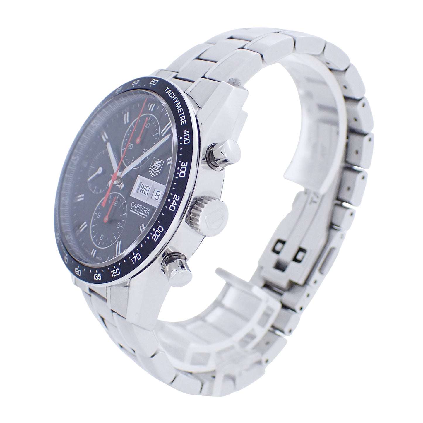 TAG HEUER タグホイヤー カレラ キャリバー16 クロノグラフ CV201AH デイデイト メンズ 腕時計