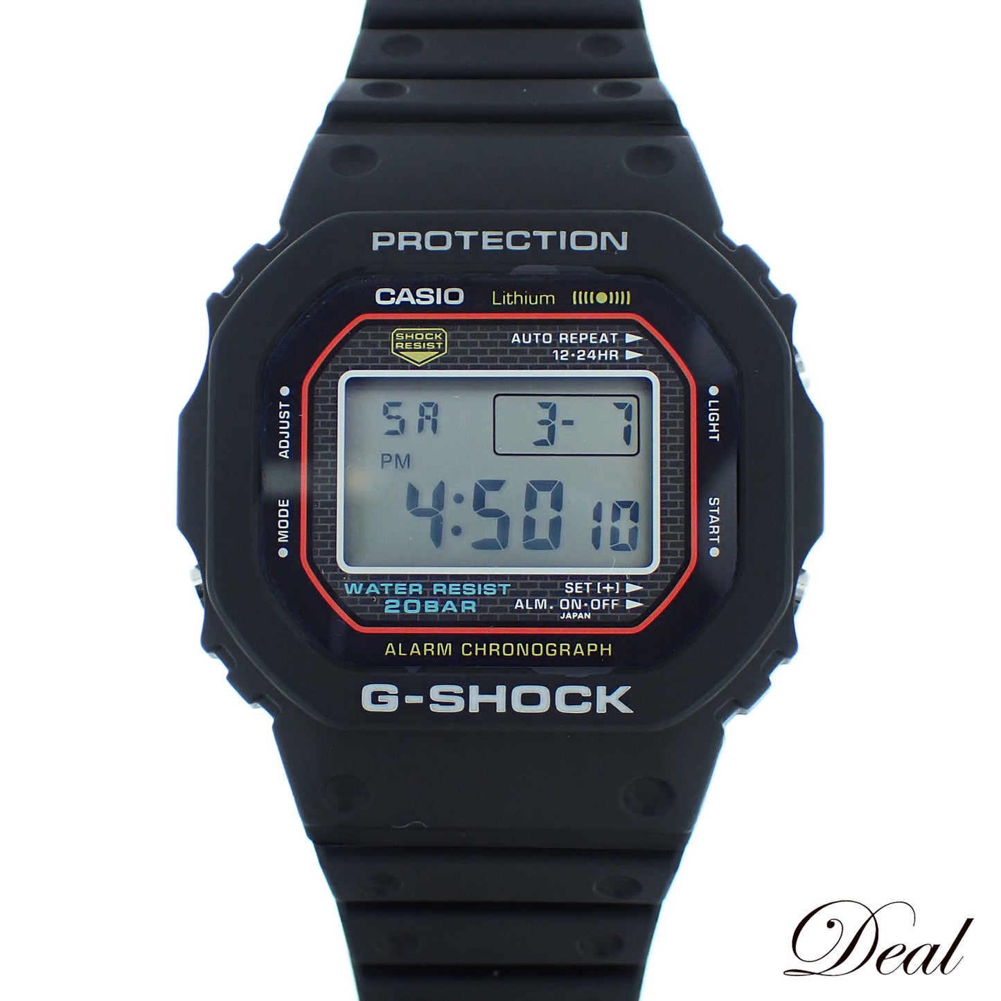 未使用 展示品 CASIO カシオ Gショック DW-5000R 初代Gショック復刻モデル スクリューバック メンズ 腕時計