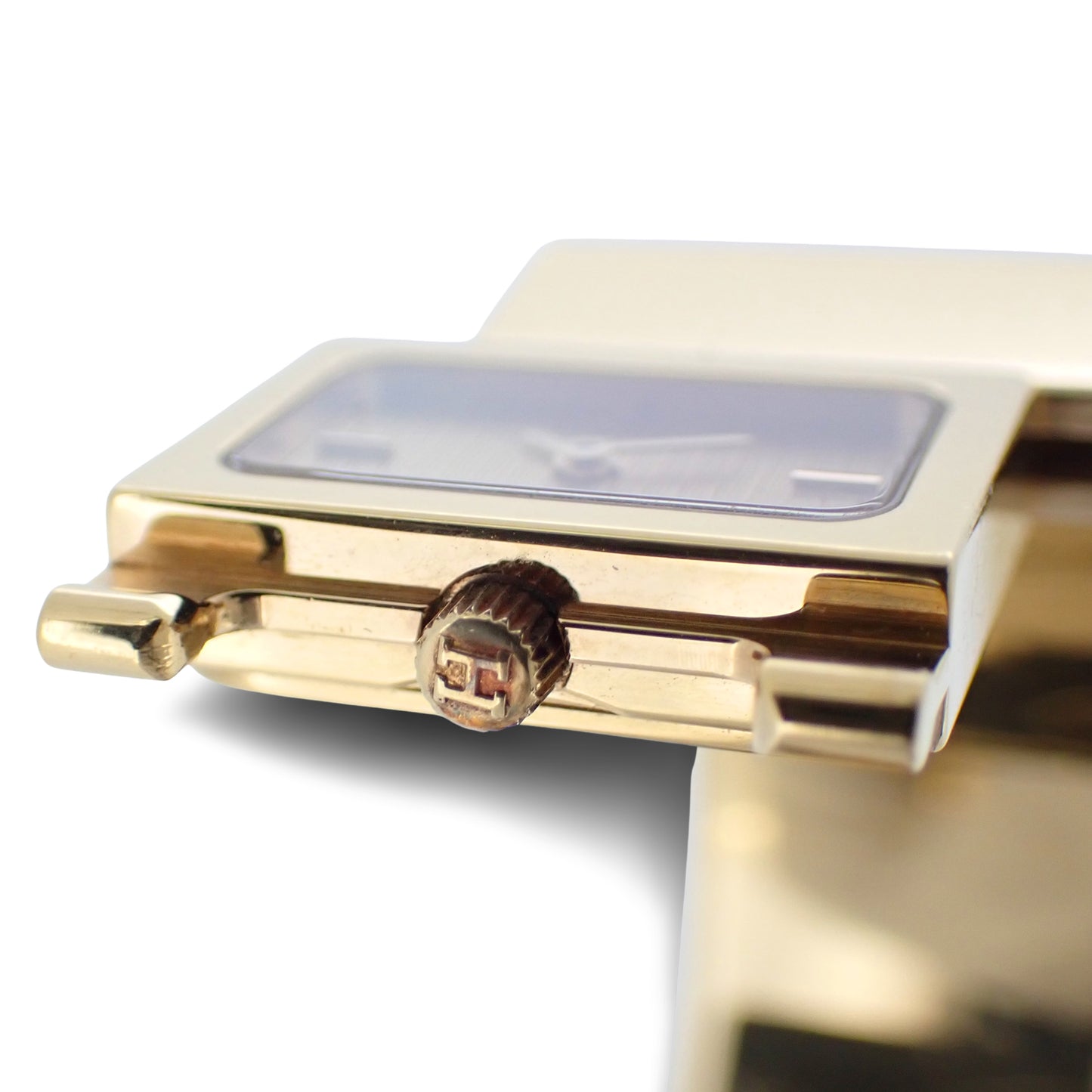 HERMES エルメス ロケ バングル ウォッチ LO1.201 七宝焼き グリーン レディース 腕時計