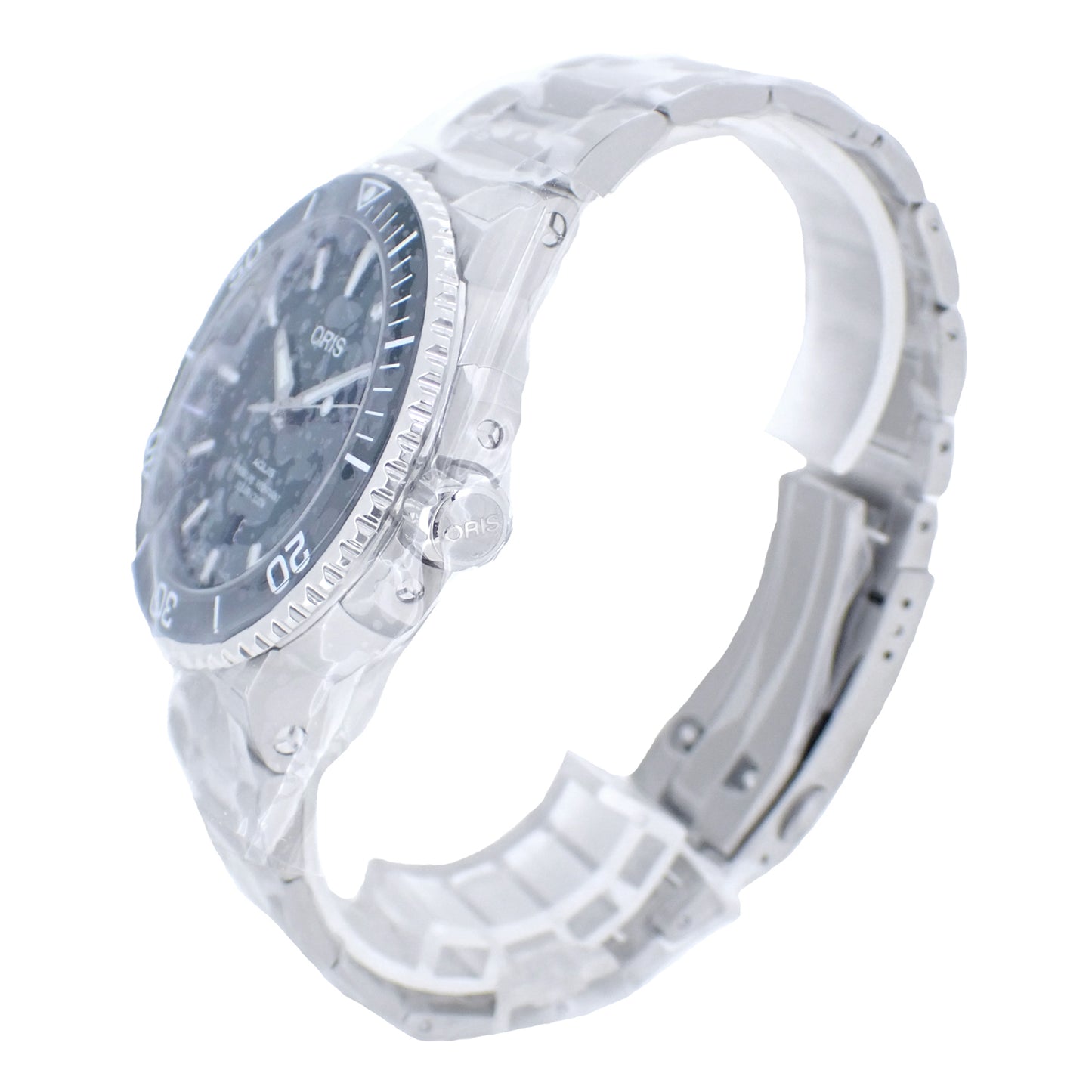 未使用 保管品 ORIS オリス アクイス デイト 01 733 7730 4157 グリーン メンズ 腕時計