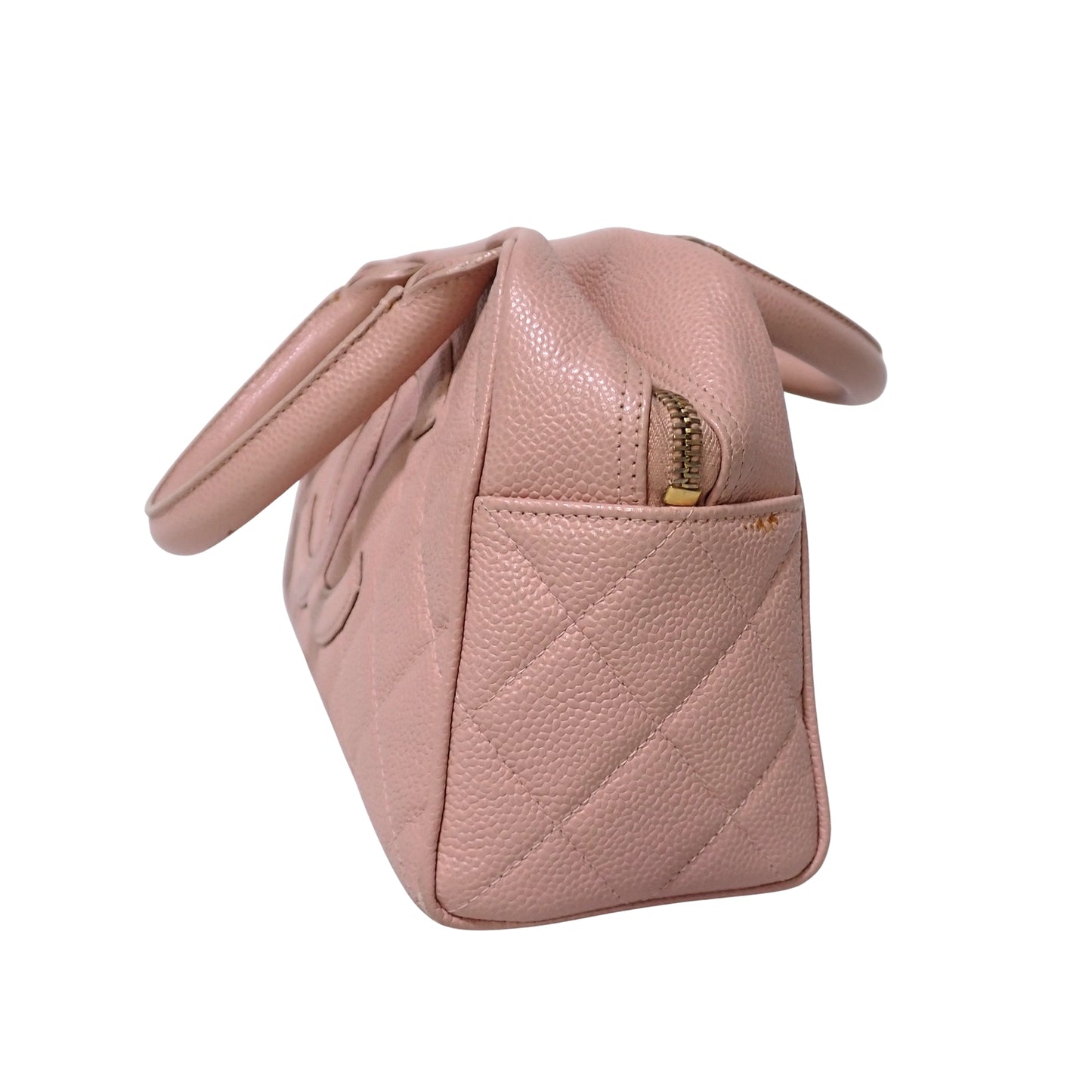 CHANEL シャネル ミニボストン キャビアスキン ピンク ココ A20996 ピンク レディース ハンドバッグ