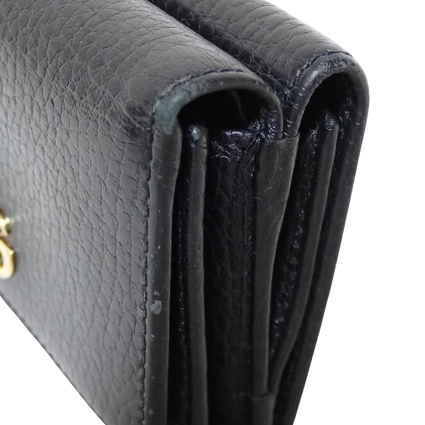 GUCCI グッチ GGマーモント コンパクトウォレット 474746 CAO0G 1000 ブラック レディース 三つ折り財布