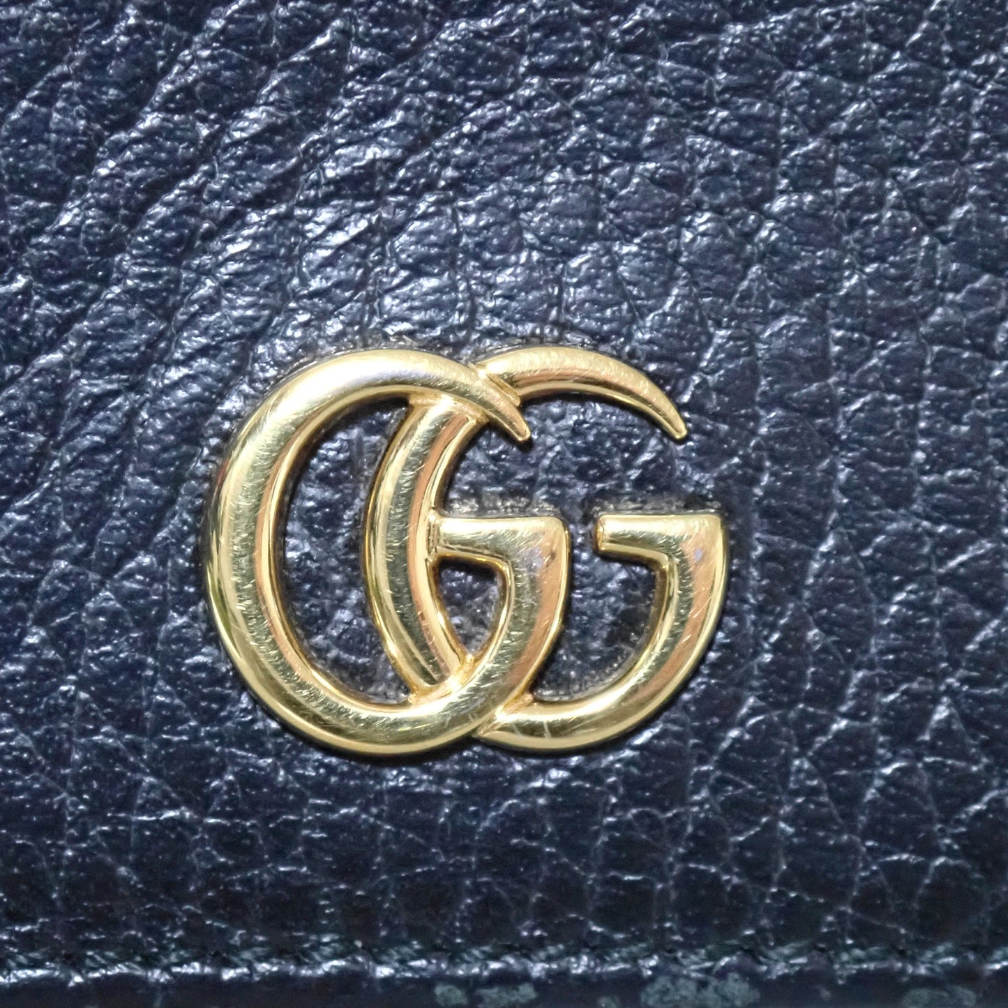 GUCCI グッチ GGマーモント コンパクトウォレット 474746 CAO0G 1000 ブラック レディース 三つ折り財布