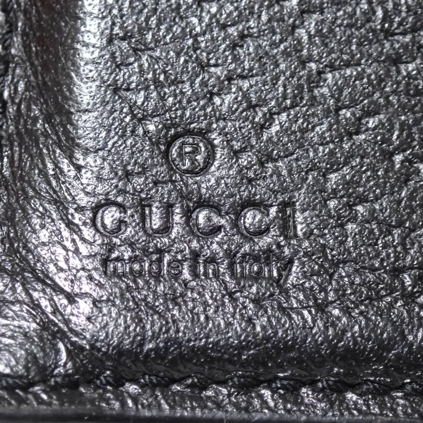 GUCCI グッチ アニマリエ ビー 522915-DJ20T-1000 ブラック メンズ 二つ折り財布