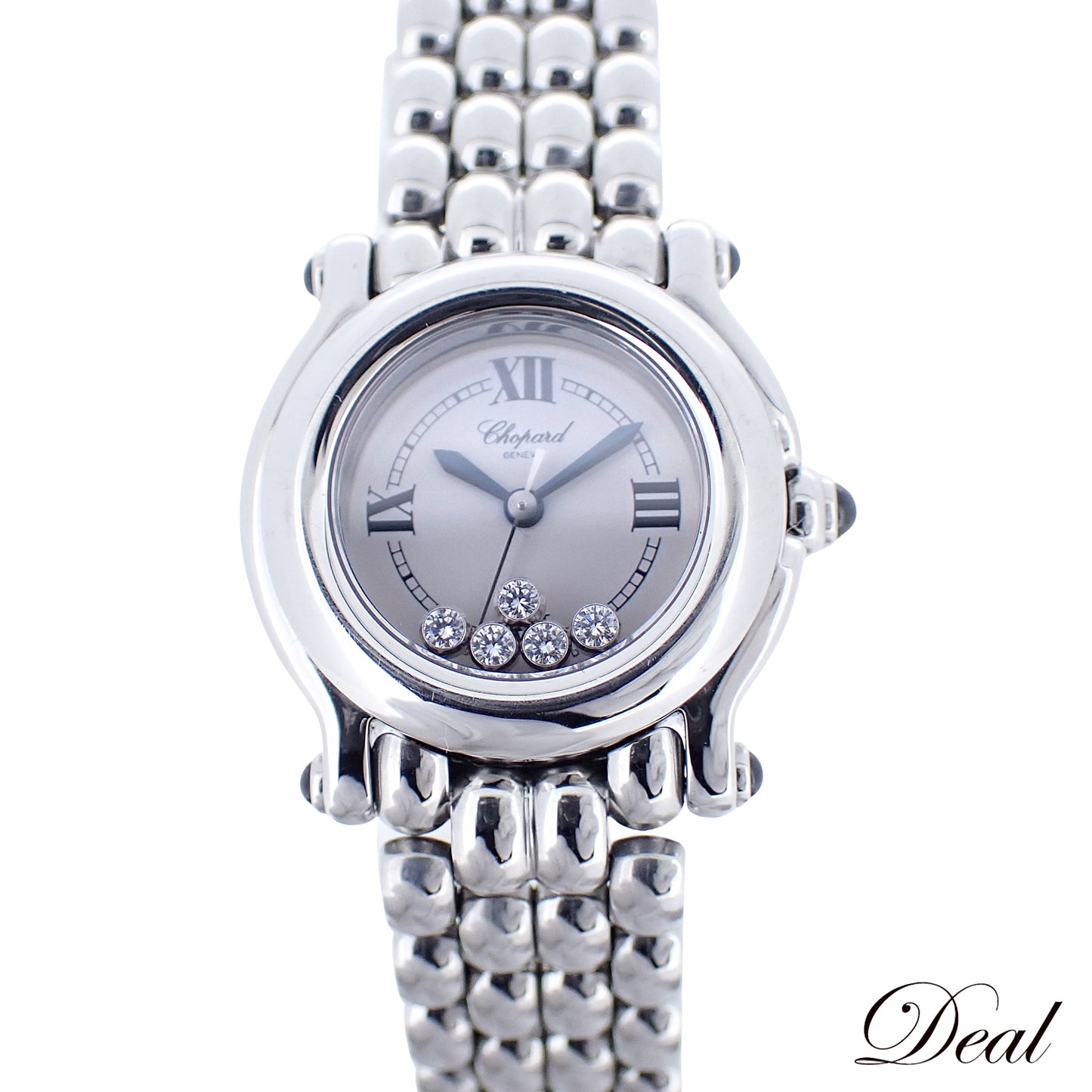 Chopard ショパール ハッピースポーツ 27/8250-23 5Pムービングダイヤ レディース 腕時計
