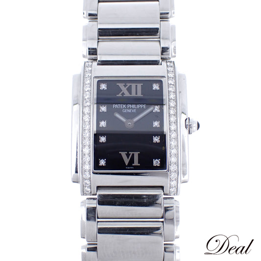 ベゼルダイヤ PATEK PHILIPPE パテックフィリップ Twenty-4 10Pダイヤ 4910 レディース 腕時計