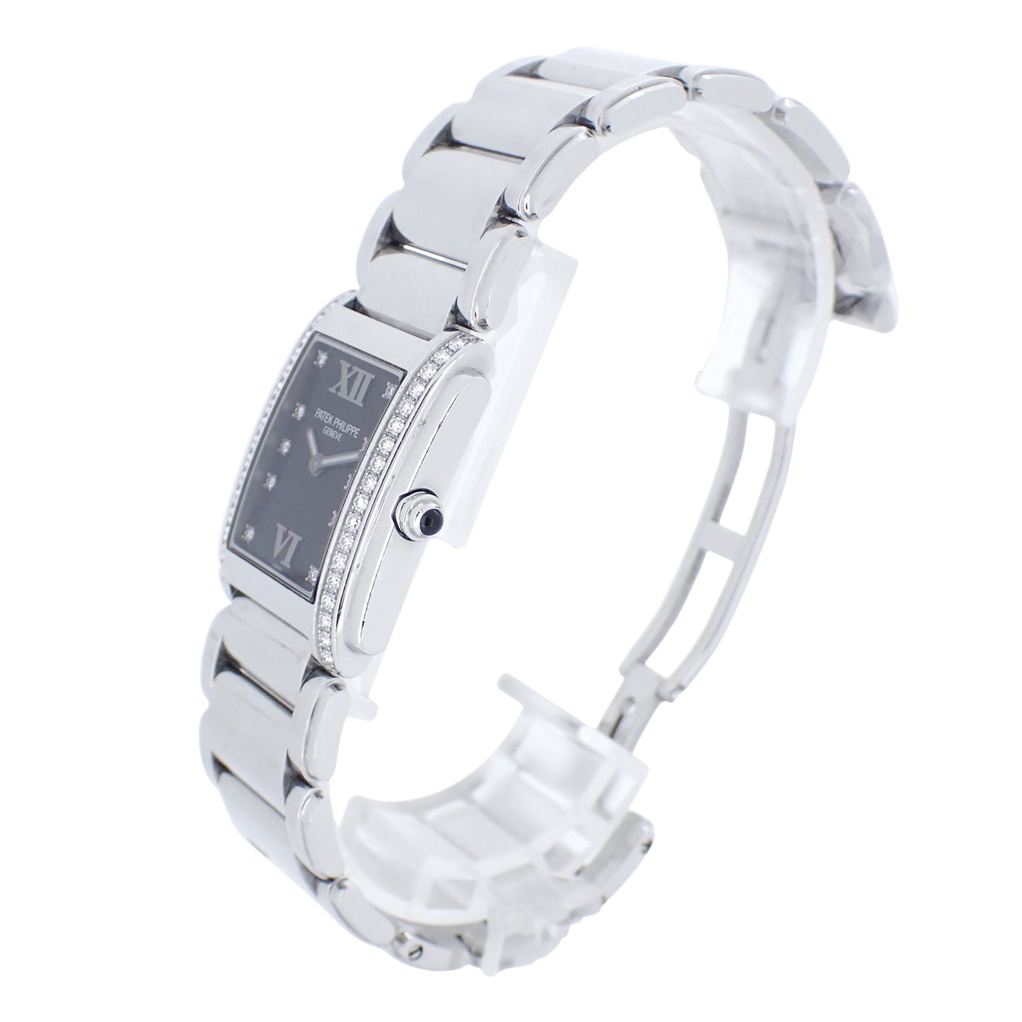 ベゼルダイヤ PATEK PHILIPPE パテックフィリップ Twenty-4 10Pダイヤ 4910 レディース 腕時計