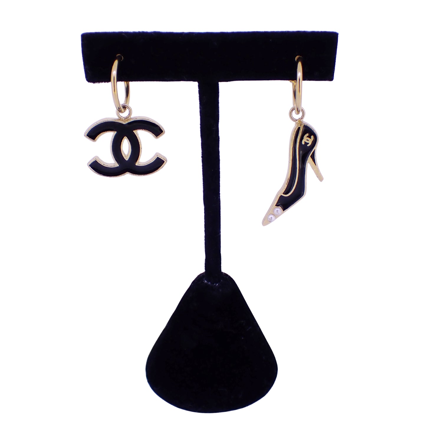 CHANEL シャネル ココマーク パンプス モチーフ フェイクパール ゴールド レディース ピアス