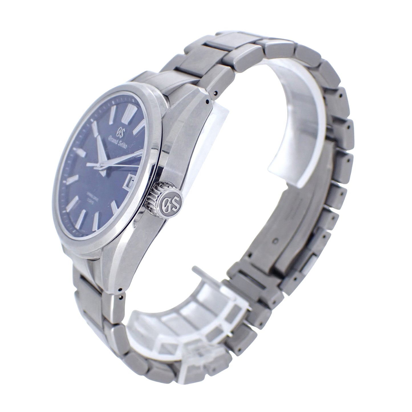 美品 SEIKO セイコー グランドセイコー エボリューション9 コレクション スプリングドライブ 5Days SLGA019 9RA2-0AF0 諏訪湖の水面 メンズ 腕時計