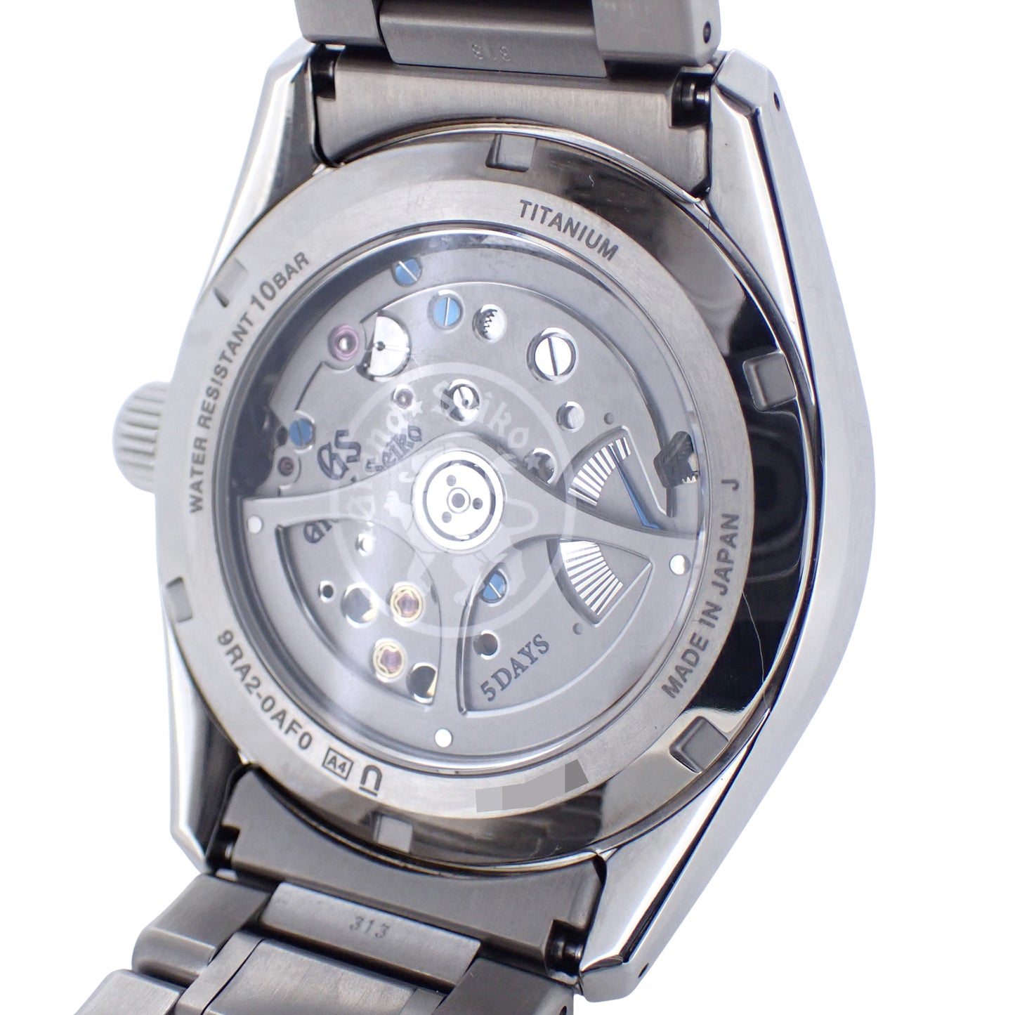 美品 SEIKO セイコー グランドセイコー エボリューション9 コレクション スプリングドライブ 5Days SLGA019 9RA2-0AF0 諏訪湖の水面 メンズ 腕時計