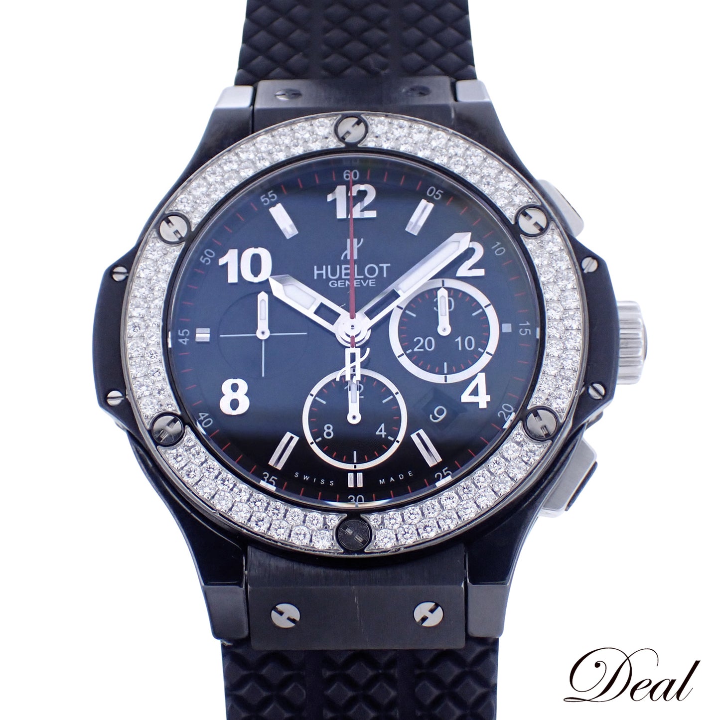ベゼルダイヤ HUBLOT ウブロ ビッグバン ブラックマジック 301.CV.130.RX.114 メンズ 腕時計