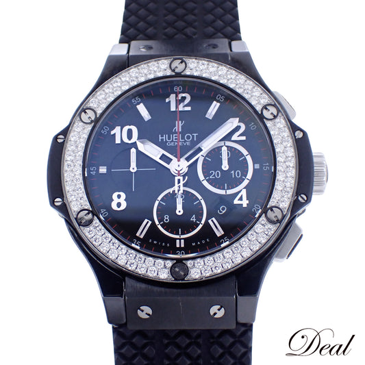 ベゼルダイヤ HUBLOT ウブロ ビッグバン ブラックマジック 301.CV.130.RX.114 メンズ 腕時計