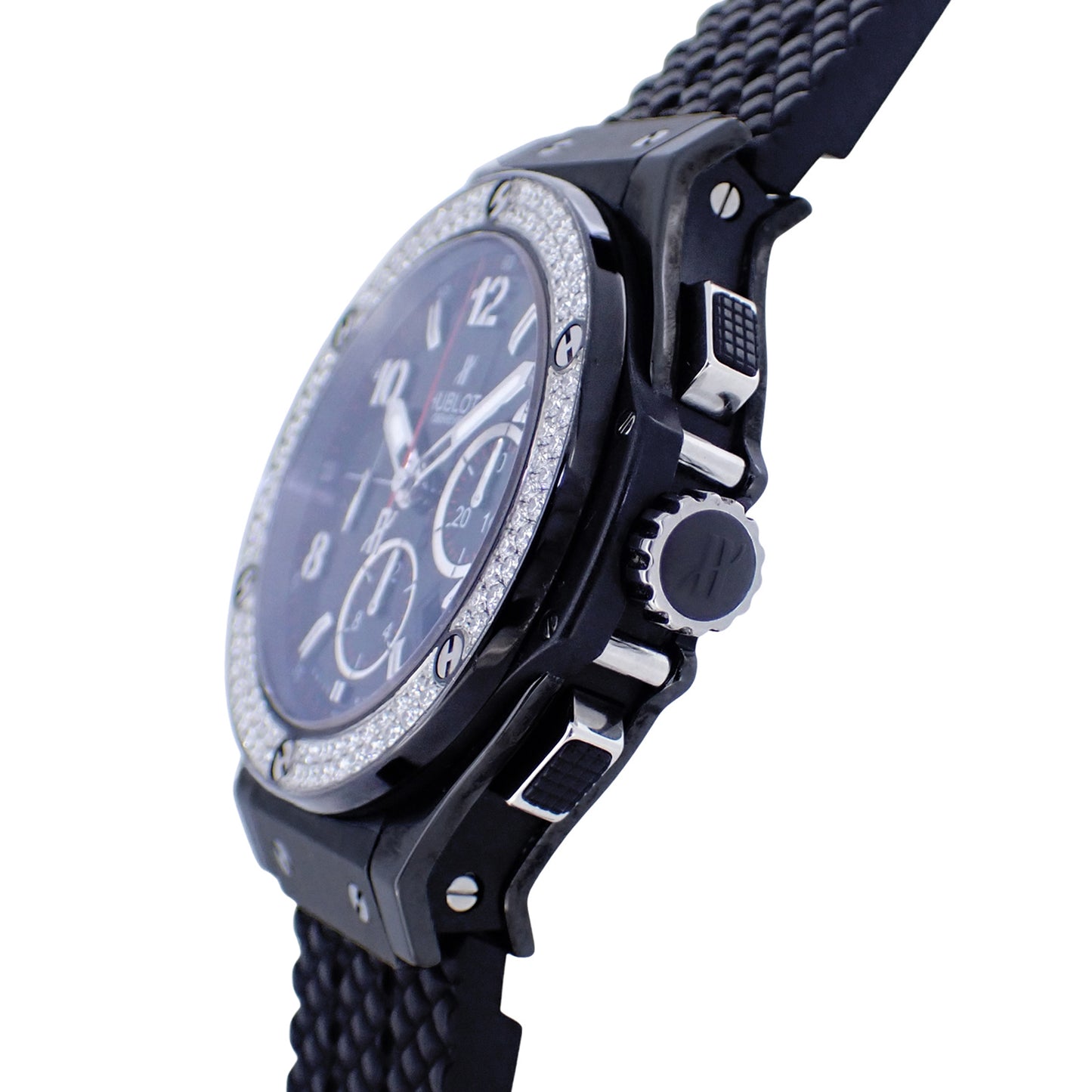 ベゼルダイヤ HUBLOT ウブロ ビッグバン ブラックマジック 301.CV.130.RX.114 メンズ 腕時計