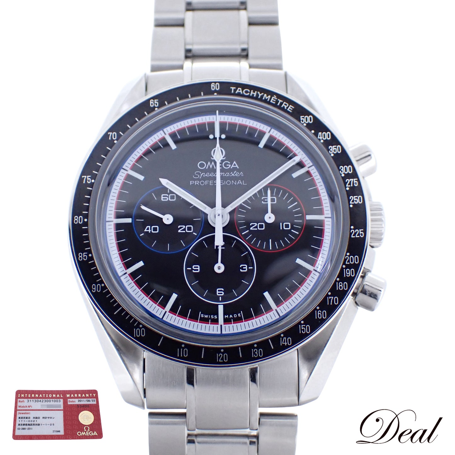 1971개 한정 오메가 스피드마스터 프로페셔널 아폴로 15호 40주년 기념 311.30.42.30.01.003 남성용 손목시계