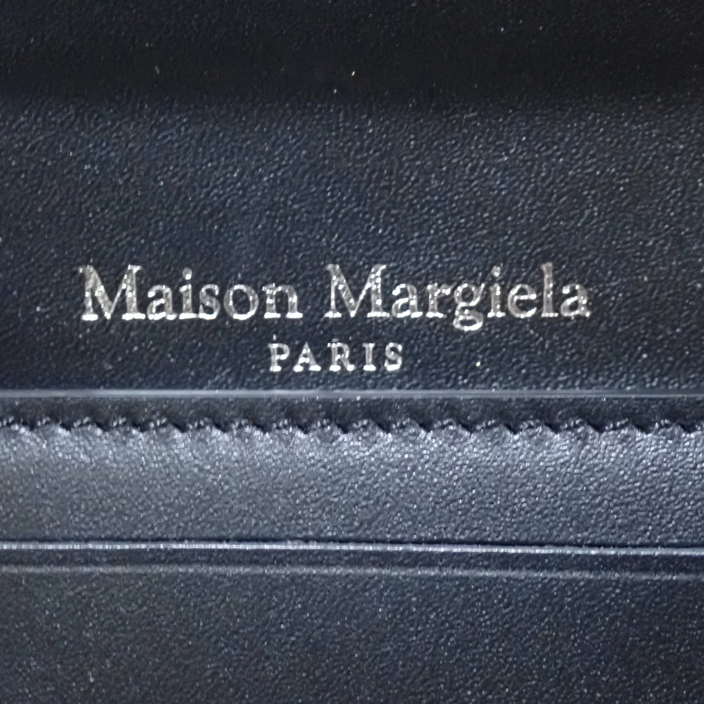 未使用 展示品 Maison Margiela メゾンマルジェラ 4ステッチ パスケース SA3VX0005 ブラック メンズ カードケース