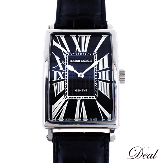 世界28本限定 K18WG ROGER DUBUIS ロジェデュブイ マッチモア M34 57 0 G99.73/10 ブラック メンズ 腕時計