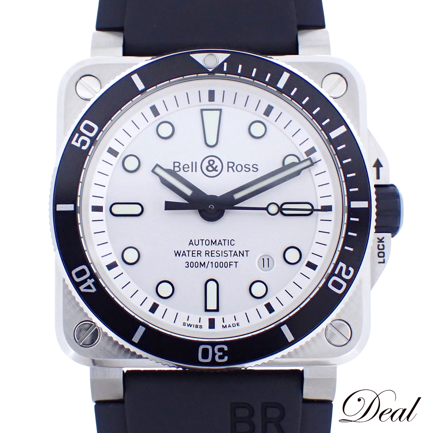 Bell＆Ross ベル＆ロス ダイバー ホワイト BR0392-D-WH-ST/SRB メンズ 腕時計