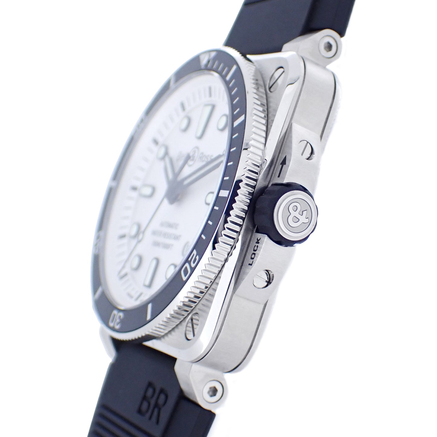 Bell＆Ross ベル＆ロス ダイバー ホワイト BR0392-D-WH-ST/SRB メンズ 腕時計