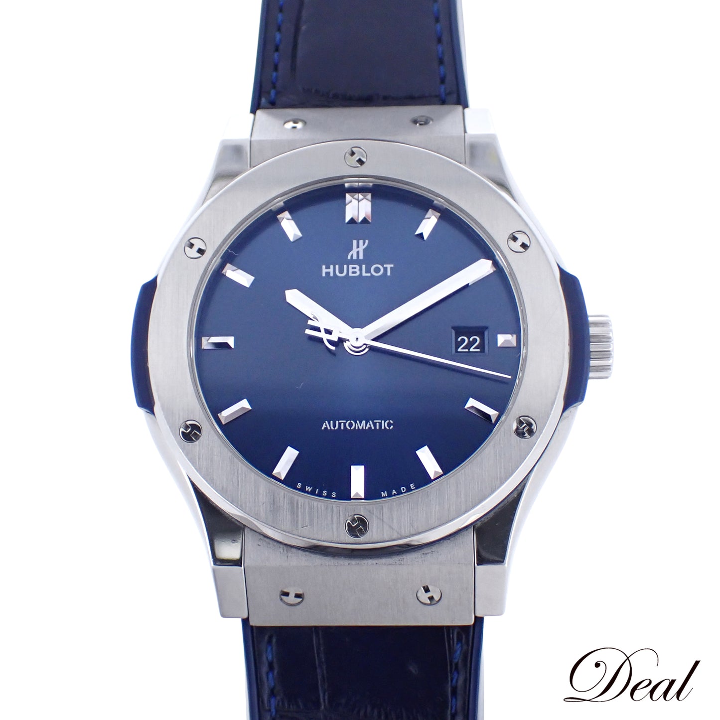 HUBLOT ウブロ クラシックフュージョン チタニウム ブルー 511.NX.7170.RX メンズ 腕時計