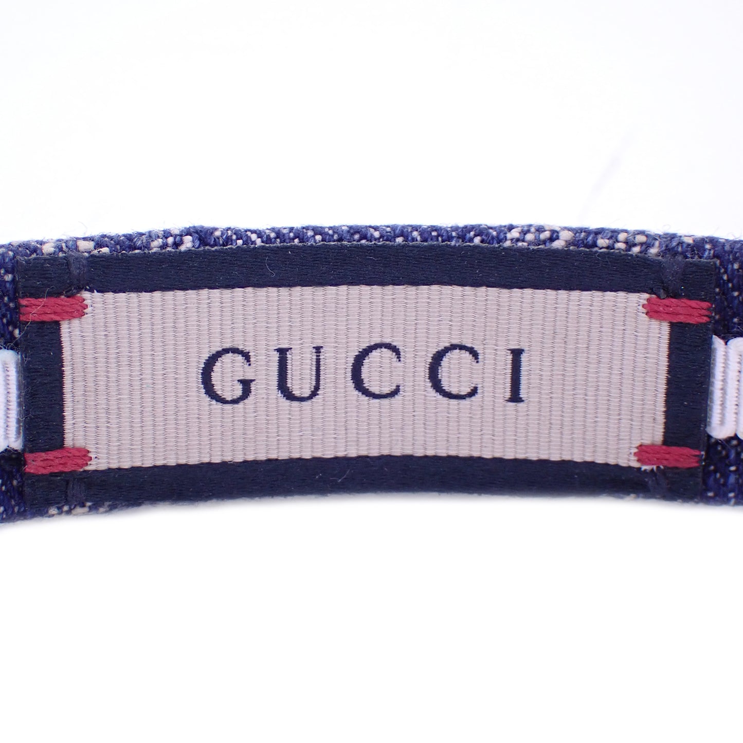 GUCCI グッチ GGデニム エコウォッシュ 652835 ブルー レディース カチューシャ