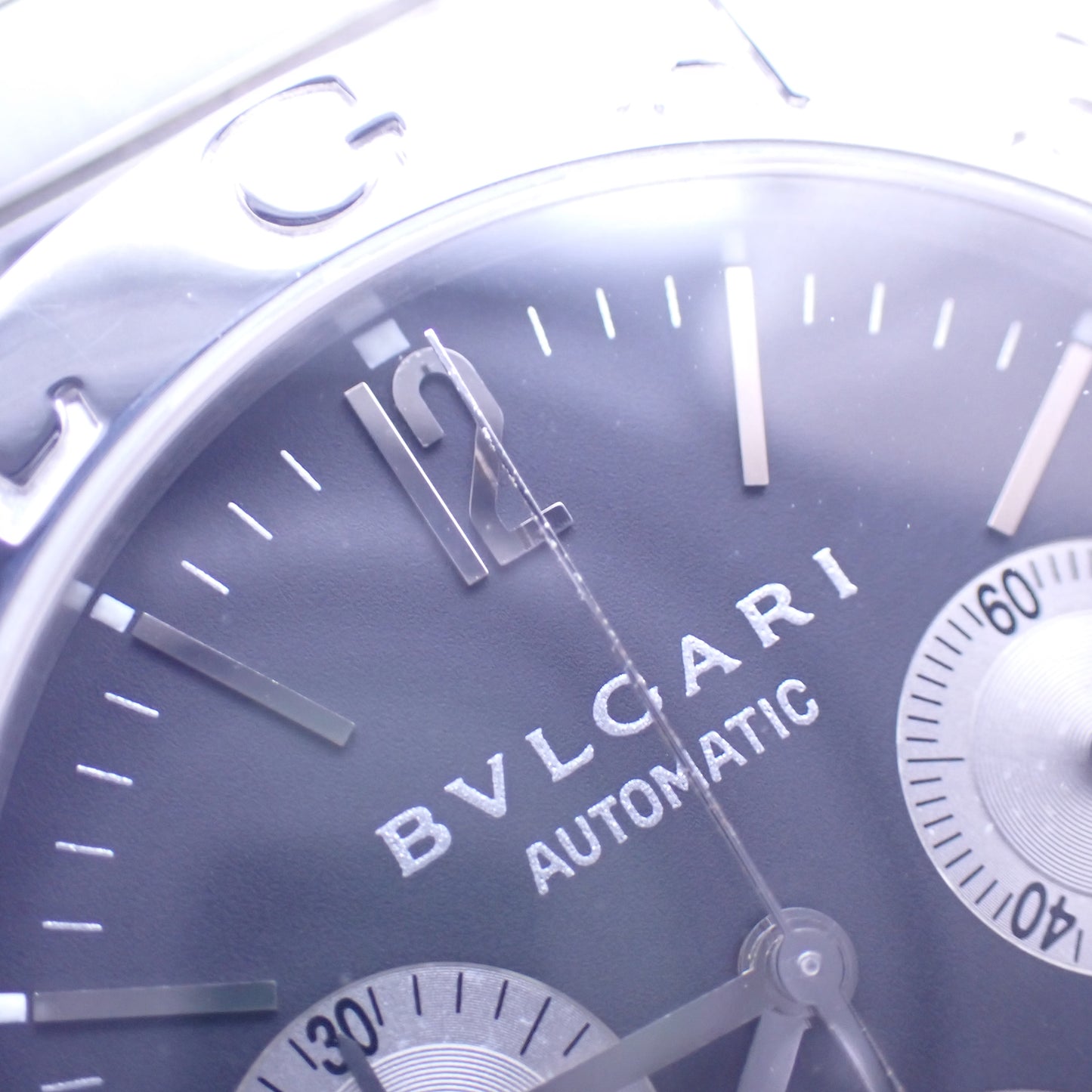 BVLGARI ブルガリ ブルガリブルガリ クロノ BB38SSCH メンズ 腕時計