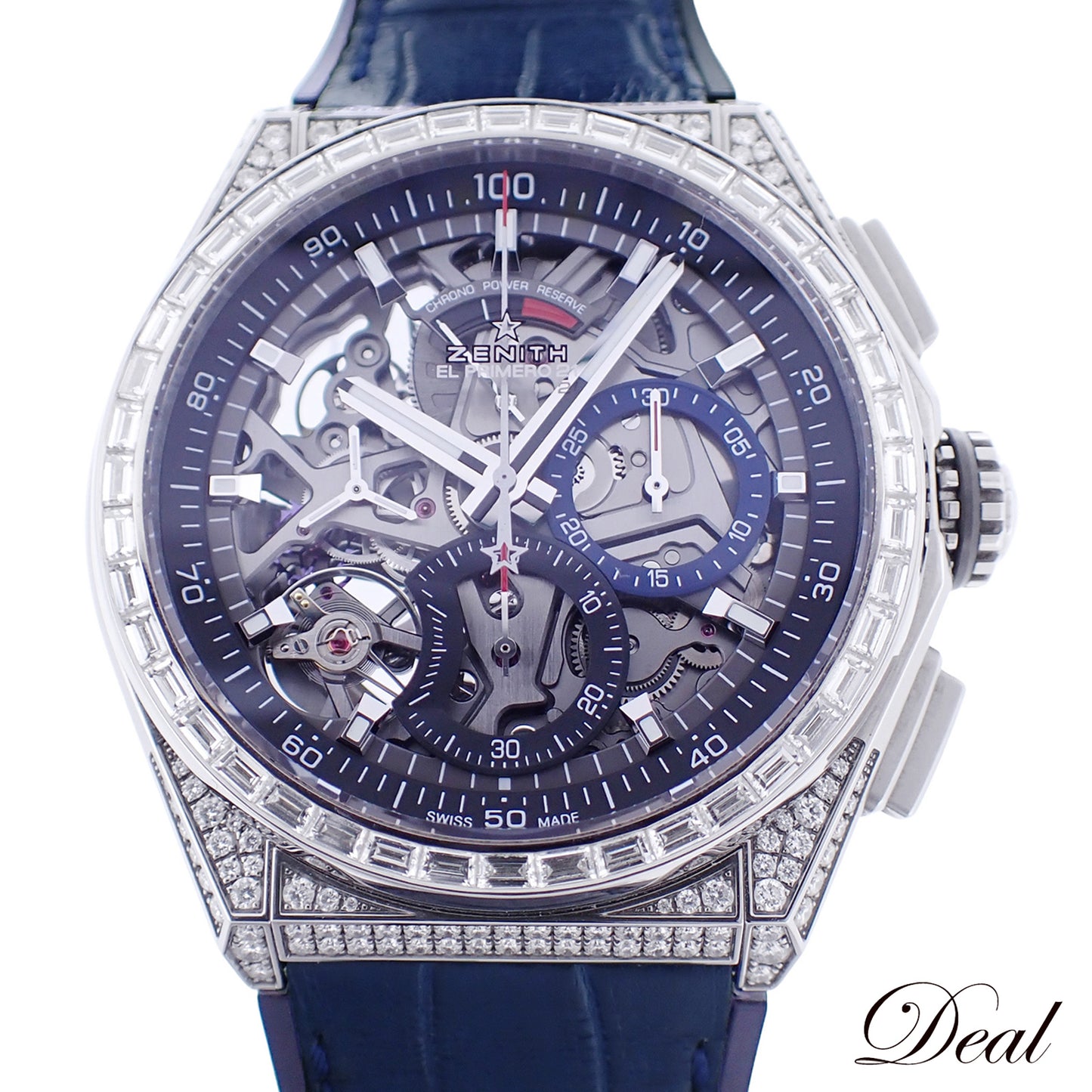 ZENITH ゼニス デファイ エルプリメロ21 フルダイヤモンド バケットダイヤ メンズ 腕時計