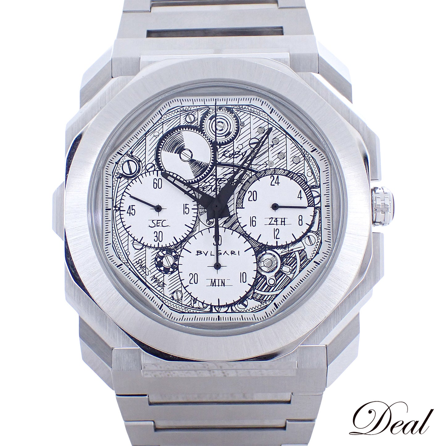 限定 BVLGARI ブルガリ オクト フィニッシモ スケッチ クロノグラフ 104192 BGO43SXTCHGMT メンズ 腕時計