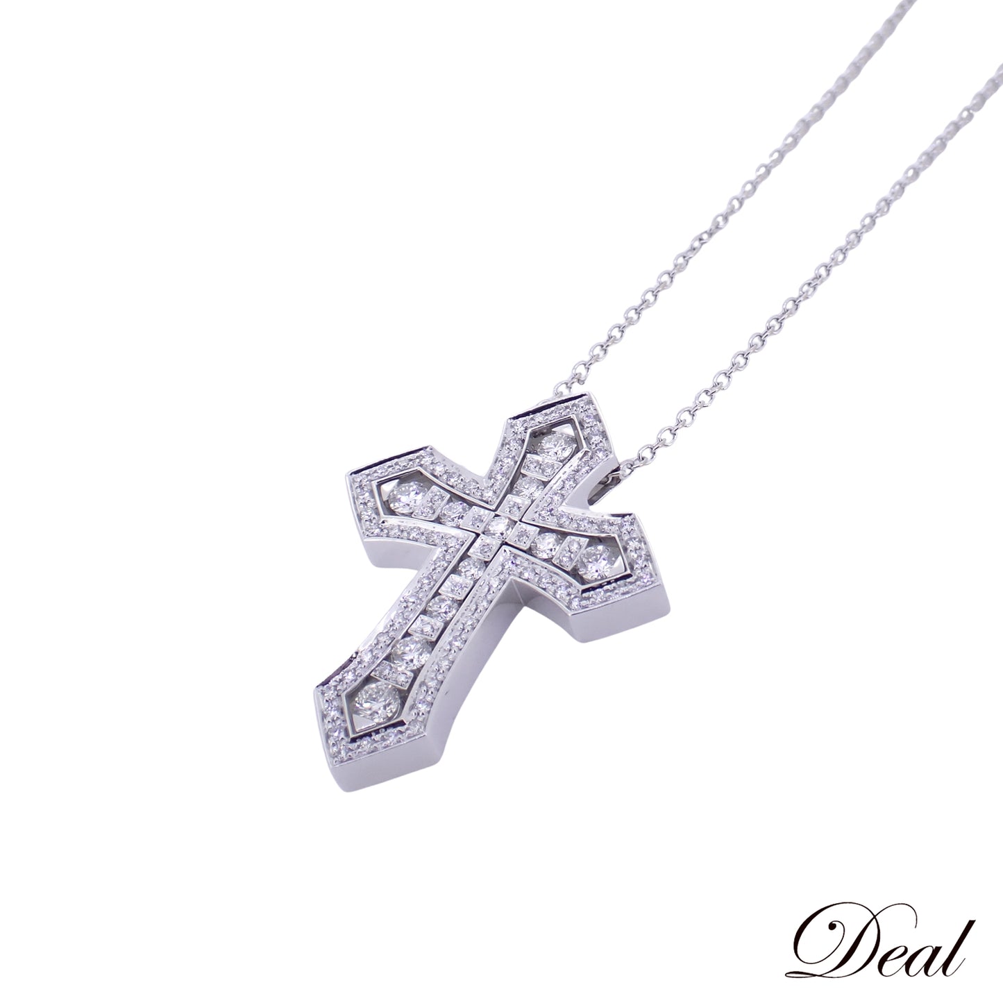 DAMIANI ダミアーニ ベルエポック クラウンL K18WG ダイヤ 20089534 シルバー メンズ ネックレス