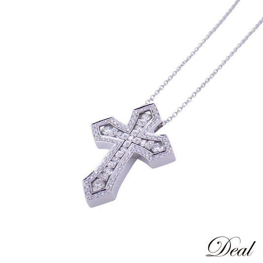 DAMIANI ダミアーニ ベルエポック クラウンL K18WG ダイヤ 20089534 シルバー メンズ ネックレス