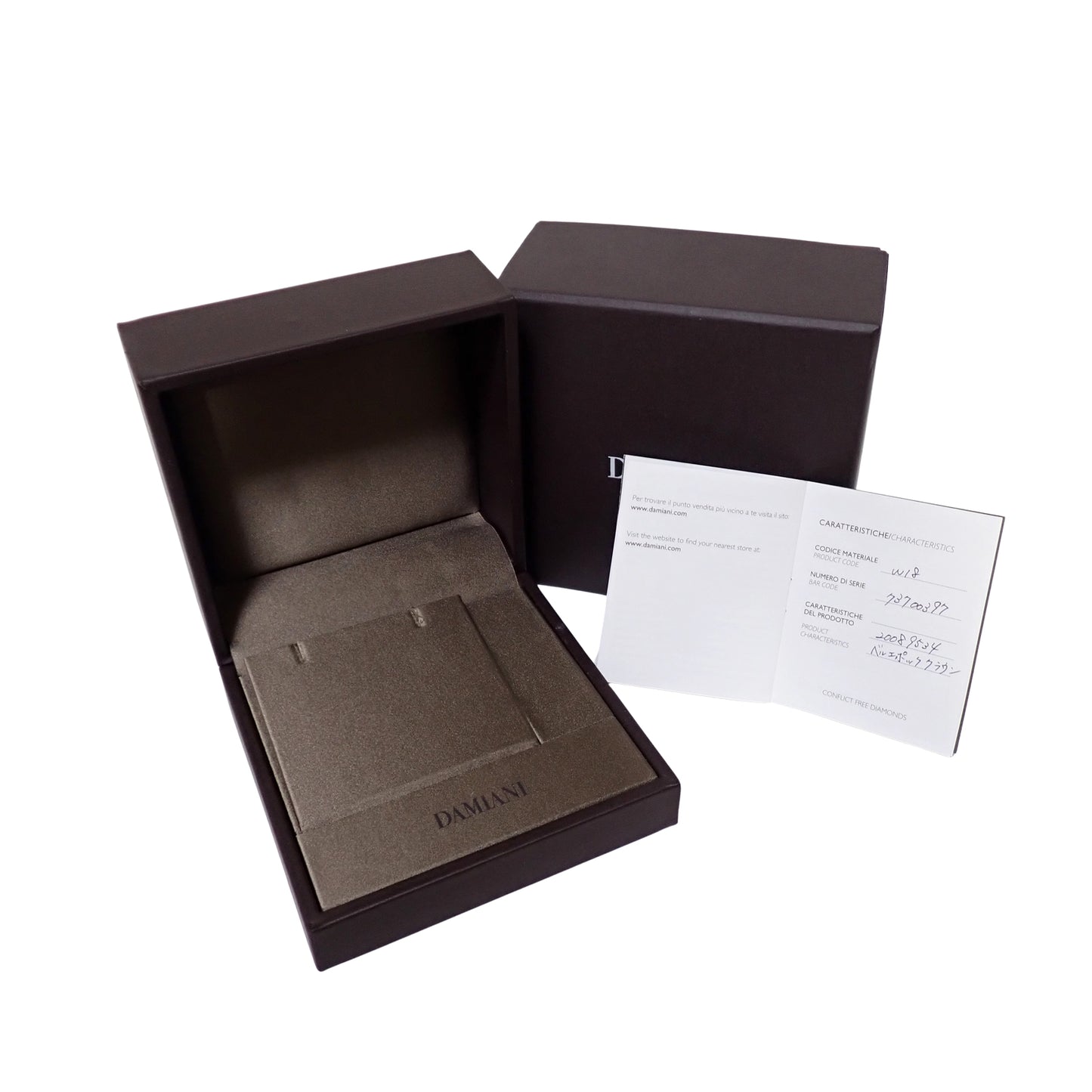 DAMIANI ダミアーニ ベルエポック クラウンL K18WG ダイヤ 20089534 シルバー メンズ ネックレス