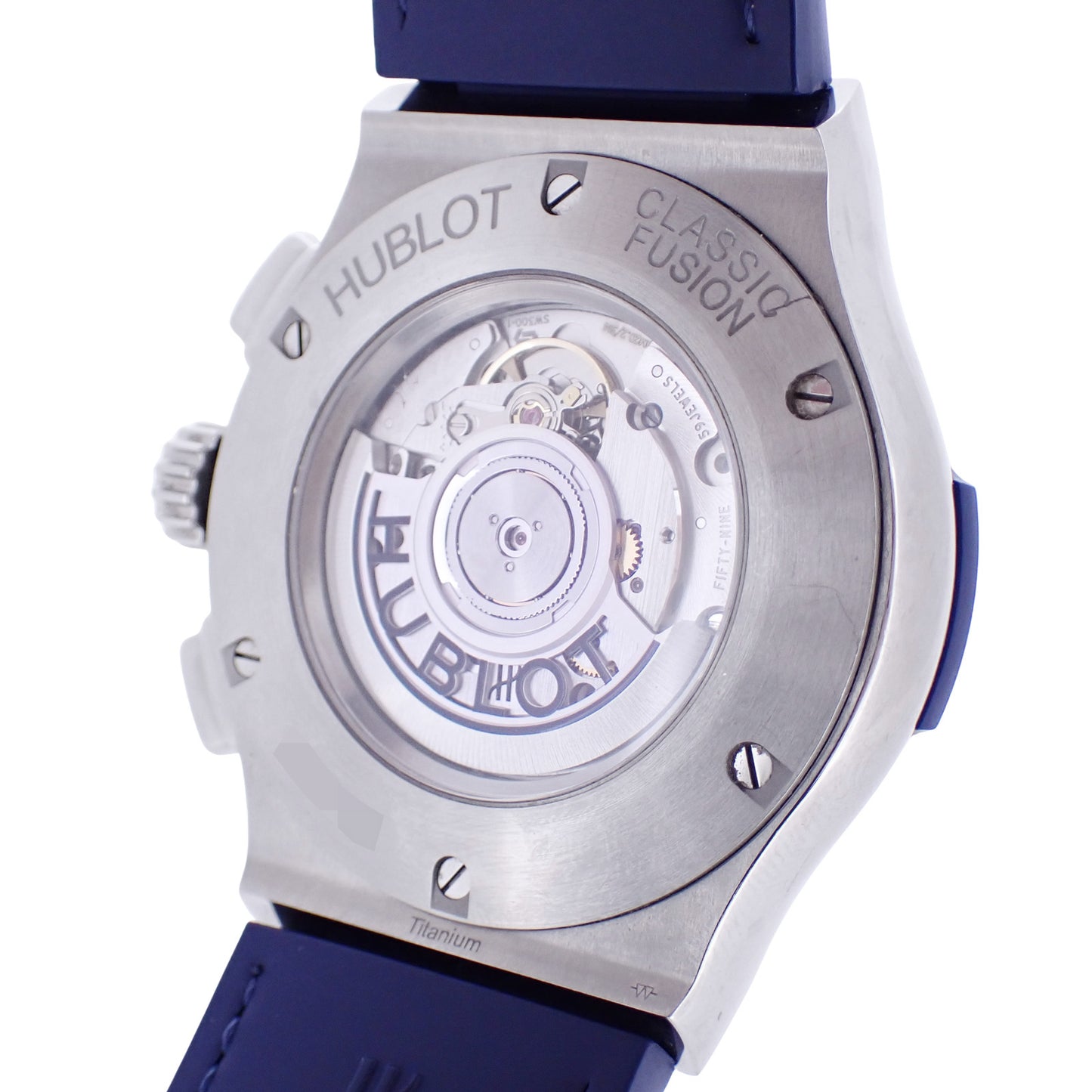 HUBLOT ウブロ クラシックフュージョン クロノグラフ チタニウム ブルー 521.NX.7170.LR メンズ 腕時計