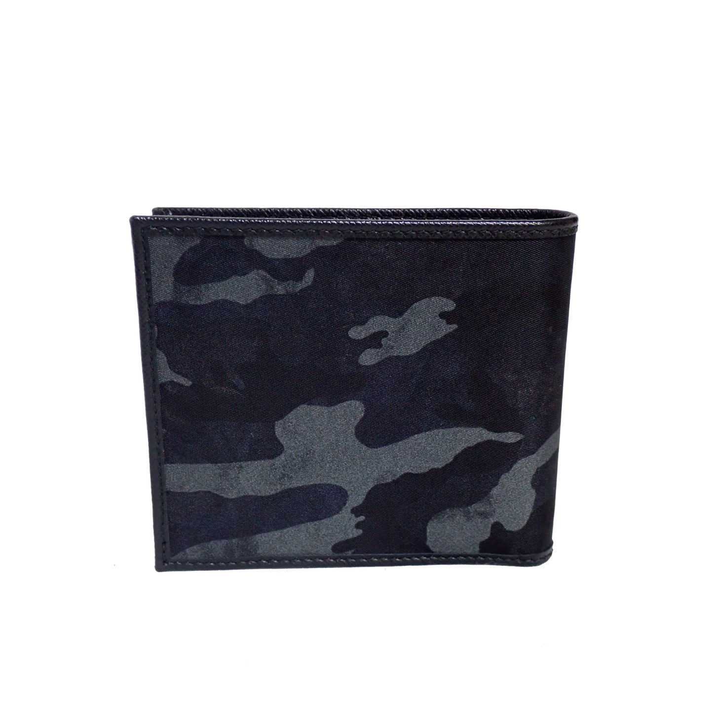 PRADA プラダ カモフラージュ 迷彩 2MO738 ブラック メンズ 二つ折り財布